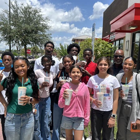 Youth from The Lord's House on a group outing